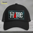 New Hampshire Home State Outline Novelty License Plate Hat Mesh / Black