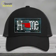 Oklahoma Home State Outline Novelty License Plate Hat Mesh / Black