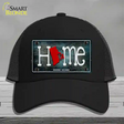 Rhode Island Home State Outline Novelty License Plate Hat Mesh / Black