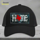 Texas Home State Outline Novelty License Plate Hat Mesh / Black