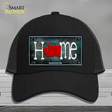 Washington Home State Outline Novelty License Plate Hat Mesh / Black