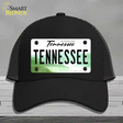 Tennessee Volunteer State Novelty License Plate Hat Mesh / Black