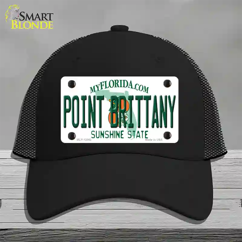 Florida Point Brittany Novelty License Plate Hat Mesh / Black