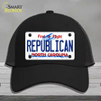 Republican North Carolina State Novelty License Plate Hat Mesh / Black