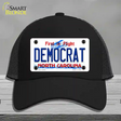 Democrat North Carolina State Novelty License Plate Hat Mesh / Black