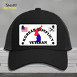 Korean Conflict Veteran Novelty License Plate Hat Mesh / Black