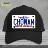 Chowan North Carolina State Novelty License Plate Hat Mesh / Black