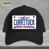 Currituck North Carolina State Novelty License Plate Hat Mesh / Black