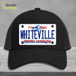 Whiteville North Carolina State Novelty License Plate Hat Mesh / Black