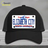 Elizabeth City North Carolina State Novelty License Plate Hat Mesh / Black