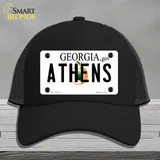 Athens Georgia State Novelty License Plate Hat Mesh / Black