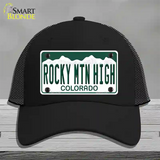 Rocky Mountain High Colorado Novelty License Plate Hat Mesh / Black