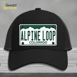 Alpine Loop Colorado Novelty License Plate Hat Mesh / Black