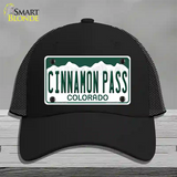 Cinnamon Pass Colorado Novelty License Plate Hat Mesh / Black