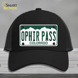 Ophir Pass Colorado Novelty License Plate Hat Mesh / Black