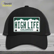 High Life Colorado Novelty License Plate Hat Mesh / Black