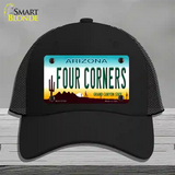 Four Corners Arizona Novelty License Plate Hat Mesh / Black