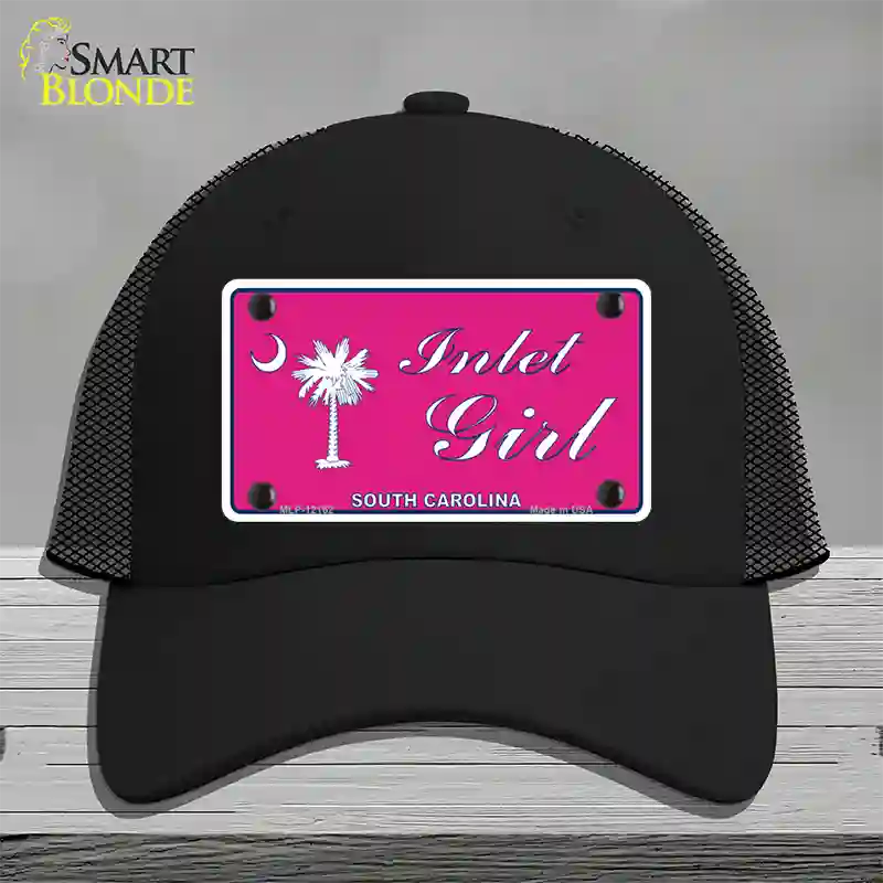 Inlet Girl SC Pink Novelty License Plate Hat Mesh / Black