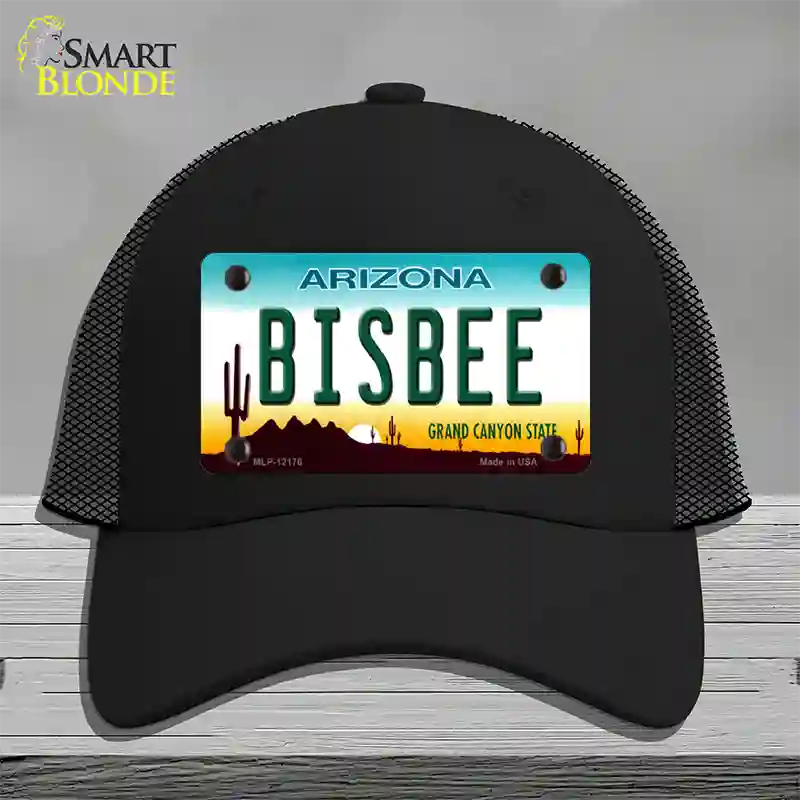 Bisbee Arizona Novelty License Plate Hat Mesh / Black