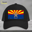 Bisbee Arizona Flag Novelty License Plate Hat Mesh / Black