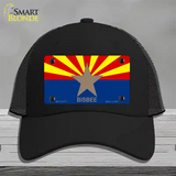 Bisbee Arizona Flag Novelty License Plate Hat Mesh / Black