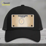 Mississippi Great Seal Blank Novelty License Plate Hat Mesh / Black