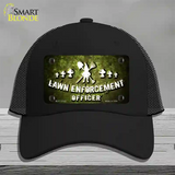 Lawn Enforcement Gnome Novelty License Plate Hat Mesh / Black