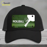 Pickleball Novelty License Plate Hat Mesh / Black