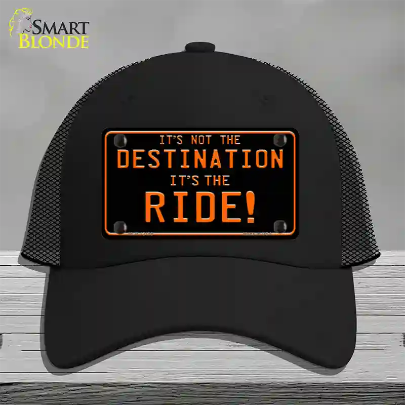 Its Not the Destination Novelty License Plate Hat Mesh / Black