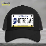 Notre Dame Indiana Novelty License Plate Hat Mesh / Black