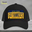 Go Yankees New York Novelty License Plate Hat Mesh / Black