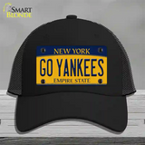 Go Yankees New York Novelty License Plate Hat Mesh / Black