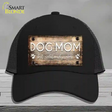 Dog Mom Novelty License Plate Hat Mesh / Black