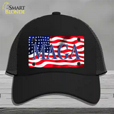 MAGA Flag Novelty License Plate Hat Mesh / Black