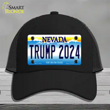 Trump 2024 Nevada Novelty License Plate Hat Mesh / Black