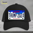 Trump 2024 South Dakota Novelty License Plate Hat Mesh / Black