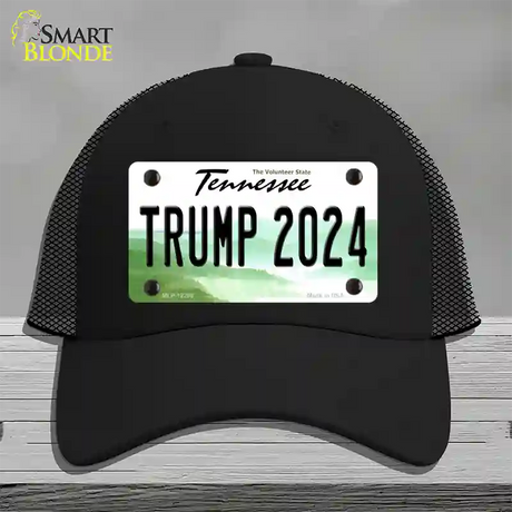 Trump 2024 Tennessee Novelty License Plate Hat Mesh / Black