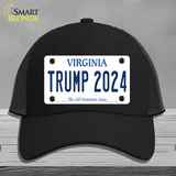 Trump 2024 Virginia Novelty License Plate Hat Mesh / Black