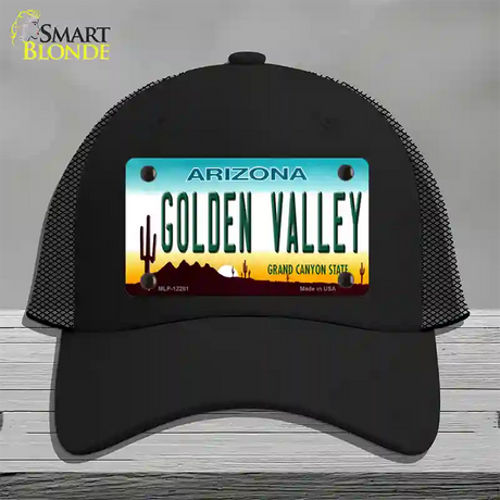 Golden Valley Arizona Novelty License Plate Hat Mesh / Black