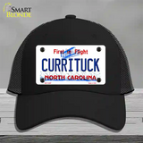 Currituck North Carolina Novelty License Plate Hat Mesh / Black