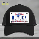 Moyock North Carolina Novelty License Plate Hat Mesh / Black