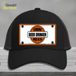 Genuine Beer Drinker Novelty License Plate Hat Mesh / Black