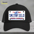 North Carolina Smithfield Novelty License Plate Hat Mesh / Black