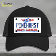 North Carolina Pinehurst Novelty License Plate Hat Mesh / Black