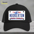 North Carolina Hookerton Novelty License Plate Hat Mesh / Black