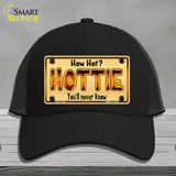 Hottie Know Novelty License Plate Hat Mesh / Black