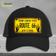 Arizona Route 66 Novelty License Plate Hat Mesh / Black