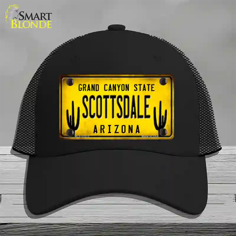 Arizona Scottsdale Novelty License Plate Hat Mesh / Black