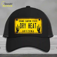 Arizona Dry Heat Novelty License Plate Hat Mesh / Black