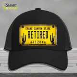 Arizona Retired Yellow Novelty License Plate Hat Mesh / Black